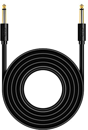 Cable Jack Professional 3M,Jack Guitarra Guitarra Cable Audio Jack 6.35 mm de hombres a 6.35 mm para Conectar Instrumentos Musicales,Tamaños Eléctricos,Amplificadores,Tubos Mixtos,Guitarras,etc.