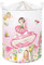 Clastyle 45L Feen Pilz Schmetterlinge Blume Rosa Baby Mädchen Wäschekorb Spielzeug Kleidung Aufbewahrungskorb für Kinderzimmer, 36x45 cm