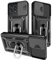 Yutwo Cover per Motorola Edge 40 Pro, Custodia per Motorola Edge 40 Pro Antiurto Scorrevole Protezione Fotocamera Custodia con 360°Rotante Anello Supporto TPU+PC Cover per Edge 40 Pro- Nero