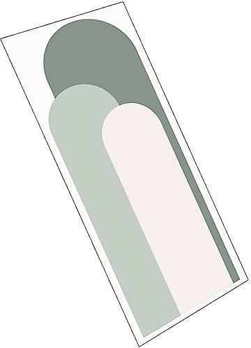 OSALADI Wandaufkleber Bogen-Wandtattoo Moderne Geometrische Form Zum Abziehen Und Aufkleben Selbstklebender Abnehmbarer Aufkleber Boho-Wanddekor Für Wohnzimmer 140 X 52 Cm