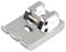 Three T FSFY Pied-de-biche pour passepoil de 1/8 à double passepoil en acier argenté pour Singer pour Brother pour Babylock pour machine à coudre Euro-Pro