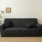 Sofaschoner Schwarz Sofaüberwurf Weich Spandex Sofaschoner rutschfest Couch Überwurf Waschbare Sofa Überzug Sofabezug mit Elastischen Riemen Sofabezug L Form Universelle 1 Sitzer