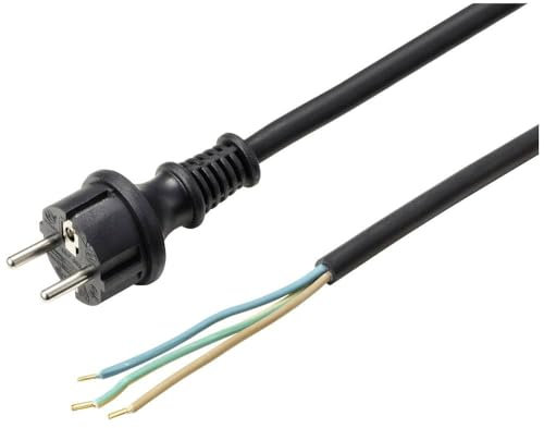 Sygonix SY-6029110 Stromkabel Schwarz Kabelkabel 1.50 m