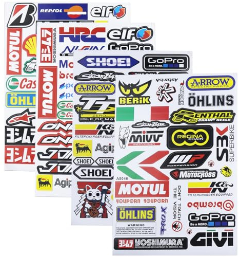 WUSJCOF 100pcs Motorrad Roller Elektrofahrzeug personalisierte modifizierte Auto Aufkleber wasserdicht PVC Aufkleber Helm Motorrad Auto Fahrrad Computer Teenager Erwachsene Geschenk