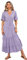 R.Vivimos Abito Boho Estivo Donna Abito Sexy Scollo a V Bottoni Manica Corta Vestito Elegante con Volant Orlo Abito Lungo Maxi da Spiaggia Casual per Le Vacanze(S,Lilla Viola)
