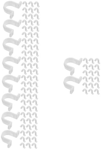 jojofuny 100 Stück Pvc Rohrschellen U Klemmen Für Rohre Kunststoffrohrschellen Rohrhalterungen Rohrschellen Edelstahlschellen Robuste Rohrbefestigungsschelle Schlauchschelle