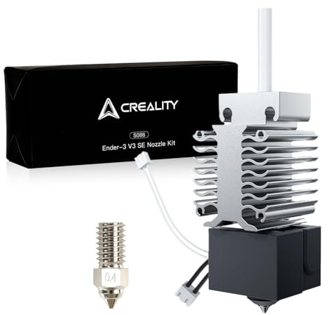 Creality Official Ender 3 V3 SE Hotend, Ender 3 V3 SE Ceramic Heating Block Kit with Copper Alloy Nozzle 0.4mm&0.6mm, Upgrade Hotend Kit 250mm/s High-Speed Printing for Creality Ender 3 V3 SE