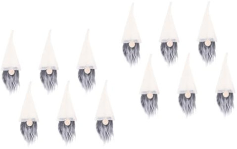 Beavorty 12pcs Gnome Wine Carrier Bag Christmas Wine Bottle Cover Xmas Party Decor Non-Woven Bottle Case Fun Random Color