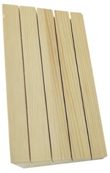 HEMOTON Elegantes Hölzernes Spielunterstützungskarten-anzeigen-basismaterial 15x8x6cm Hotel-