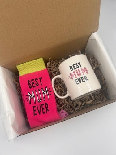 Woodside Home Living Best Mum Ever - Mug & Socks Treat Gift Box | Mother's Day | Mum Gift Idea | Birthday
