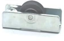 10 Ruedas de puerta y ventana corredera modelo 1000 base metalica ancho 12 mm, alto 12 mm