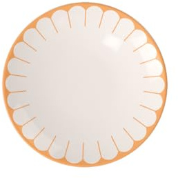 Villeroy & Boch - Fleur soleil Frühstücksteller Gelb, Spülmaschinenfest, Mikrowellensicher, Dessertteller, Kleiner Teller für Frühstück, Desserts & Snacks, Kuchenteller Orange, Premium Porzellan