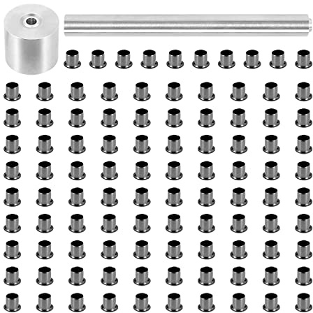 Ancyen 1 Satz Werkzeuge 100 StüCke Nieten Nagel Installation Werkzeuge mit Silber Messing NäGeln