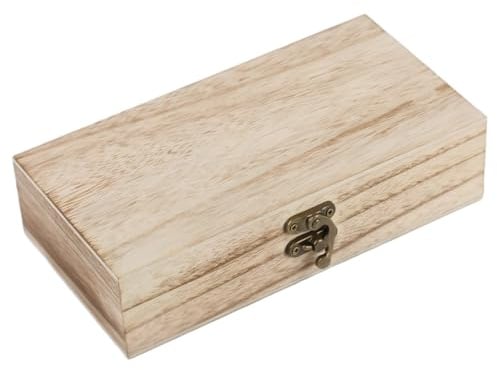 Tressify Geldkassette aus Holz, abschließbar, Vintage-Stil, Geldscheinsortierer für Bargeld und Ersparnisse, 2 Stück