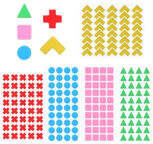 Wanmu Lot de 200 pastilles adhésives en silicone pour malvoyants - Tailles assorties - Aide à la faible vision - Points tactiles surélevés pour aveugles, basse vision et personnes âgées (vert, rose
