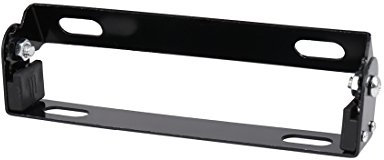 sourcingmap Black Angle Motorcycle License Plate Holder Bracket Frame Stand