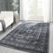 Carpettex Kurzflor Teppich Orientalisch Wohnzimmerteppich 300x400 Klassisch Optik Grau 300 x 400 cm - Orientteppich Vintage Teppich Schlafzimmer Weich Orientalischer Teppich Waschbar Küchenteppich