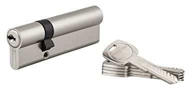 THIRARD - Cylindre de serrure double entrée Trafic 6, 30x65mm, nickel, anti-arrachement, anti-perçage, 5 clés