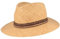 Breiter Chapeau de Paille d'été Chapeau de Soleil – Tressé à la Main 100% Paille – Traveller – Particulièrement Léger, Flexible, Doux pour la Peau et Confortable – Beige – Naturel - M 57