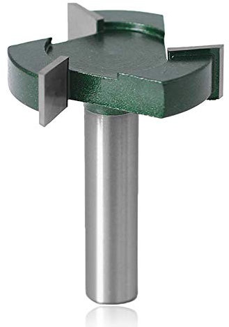 Mesee Industrial Grade CNC Spoilboard Surfacing Router Bit, 1/2 Inch Shank 3-Wings Slab Flattening Surface Planing Router Bit Wood Planer Milling Cutter Woodworking Cutting Tool