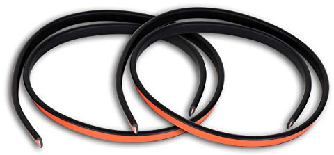 2X universelle Kotflügelverbreiterung 6mm Breit - 200 cm lang passend für PKW, Pickup, Wohnmobil, SUV, Transporter Gummilippe Verbreiterung