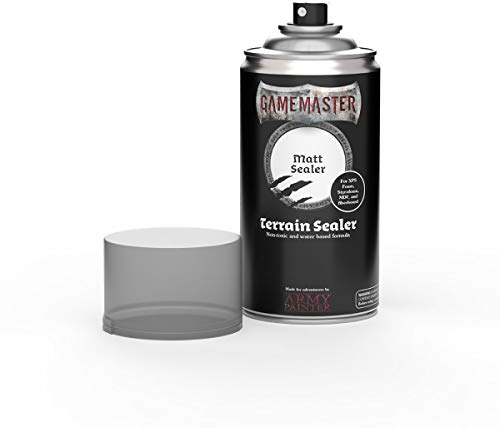 The Army Painter | Gamemaster Terrain Primer | 300 ml | Espray de Pintura Acrílica | para Juego de rol | escenografía para Wargames y figuras miniatura | Matt Sealer