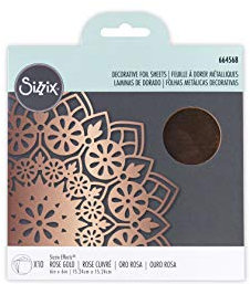 Effectz Dekorative Folienblätter Roségold 6 „x 6 10 shts