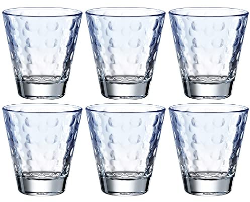 LEONARDO HOME Optic 025894 Lot de 6 verres Bleu clair 215 ml
