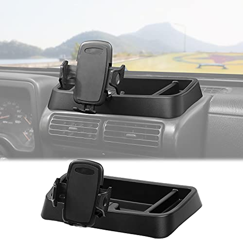Hoolcar Handyhalterung Radio Halter Multifunktionale Walkie Talkie Handy Halterung Halterung für 1997-2006 Jeep Wrangler TJ Zubehör, Schwarz