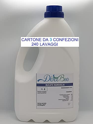 Detersivo bucato liquido Ecosostenibile 80 lavaggi Made in Italy (marsiglia) (3)