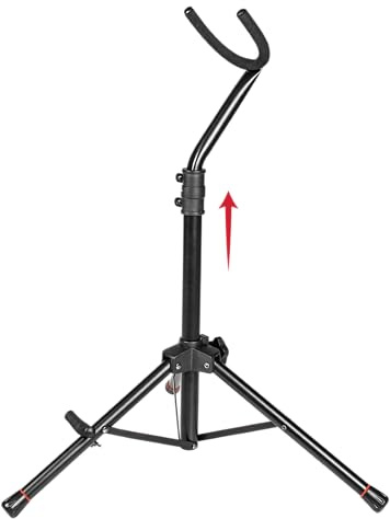 Gator Frameworks Tripod Ständer für Baritonsaxophone | (GFW-BNO-SAXBARI) | Schwarz