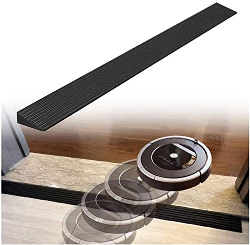 VVEROGJS Rampe de seuil en Caoutchouc Solide découpable de 1 à 3 cm de Hauteur pour Fauteuil Roulant, Porte, Tapis antidérapant extérieur pour Planche à roulettes (Size : 100 * 5 * 1cm)