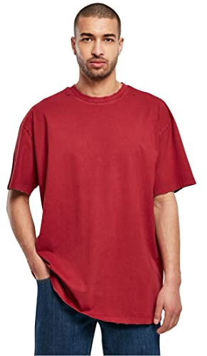 Urban Classics Herren Oversized Distressed Tee T-Shirt, Brickred, L