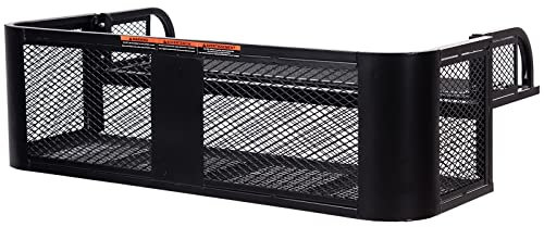 COSTWAY ATV UTV Rear Drop Basket, Mesh Universal Cargo Storage Rack, 104x67x31cm Steel Luggage Carrier