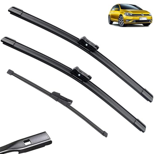 Set kompatibel mit VW Golf 7 5G1 VII MK7 Variant 2012–2020 vorne hinten Wischerblätter Windschutzscheibe Windschutzscheibe Alltrack Sportsvan GTE GTD GTI R (Color : LHD, Size : Front Rear)