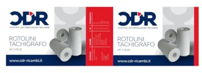 CDR zertifizierte Tachographenrollen - Thermopapier für alle digitalen Tachographen für LKW - 57/8mm (15 Stück)