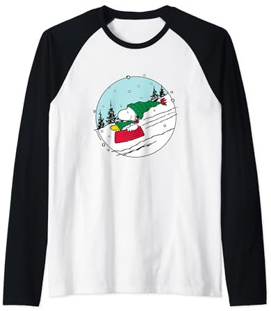 Peanuts Schlitten Snoopy Woodstock Raglan