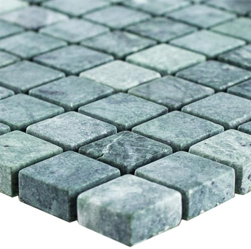 Muster von Marmor Naturstein Mosaik Fliesen Morbihan Verde 15
