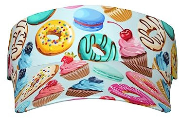 Visor Cap Sonnenhut Stilvolle Donut-Frucht Stilvolle Donut-Frucht