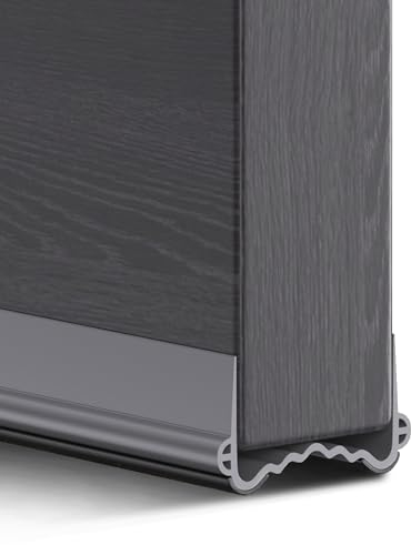 XAOCED 2 Stück Türdichtung Zugluftstopper für Türen 100cm, Schallschutz Türdichtung Unten Selbstklebend, Besser Geeignet für Türen Im Haus (Leicht zu installieren/Fällt Nicht Ab) (Grau)