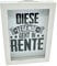 WB wohn trends Spardose Geldgeschenk, Diese Legende geht in Rente, 19,5x14,5x3cm, Holz weiß, im Bilderrahmen