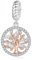 Abalorio de árbol de la vida de plata de ley 925 para pulsera Pandora, Plata de ley