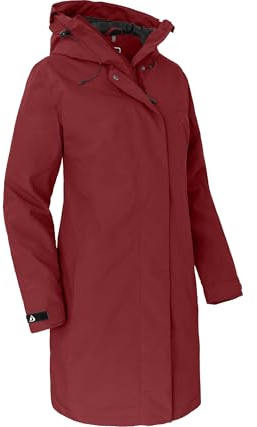 Bergson Verla Thermo | Damen Regenmantel, leicht wattiert, 20000 mm Wassersäule, Sun Dried Tomato [109], 40 - Damen