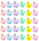CutitiUU Lot de 30 Micro-Ornement Paysage Cygne en résine phosphorescente,Mini Animaux en résine pour décoration d'aquarium,décoration de gâteau,fête d'anniversaire,6 Couleurs (Cygne)
