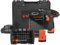 DNIPRO-M – Taladro Atornillador Inalámbrico 12V CD-12CX, 30 Nm, 2 Velocidades 0-1300 RPM, 2 Baterías 2Ah, Cargador, Maletín, 45 Accesorios – Puntas de Impacto y Brocas de Metal – Bricolaje