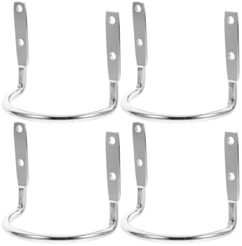 PLAFOPE Hammer Holder Loop Hooks U-Shaped Hammer Holder for Wall Mount Tool Storage Heavy Duty Steel Wire Tool Hook 4 Pack for Garage Shed and Garden Tools