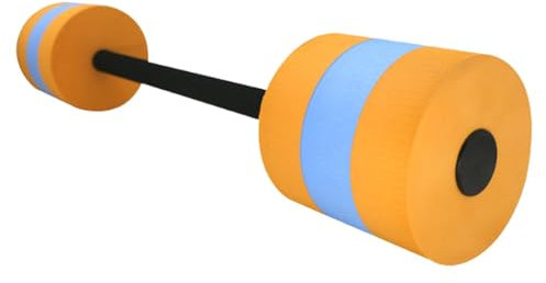 LOVIVER Haltères en Mousse pour Piscine, équipement de Natation Portable de 29,33 Pouces, Orange Bleu