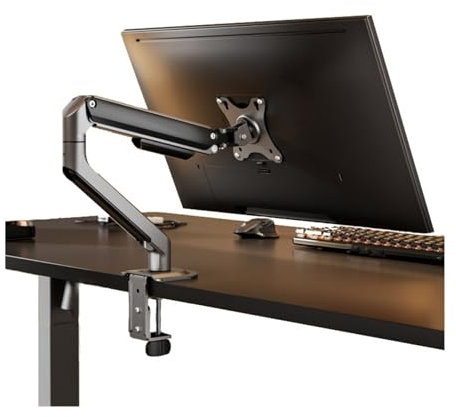 Braccio per monitor, supporto da scrivania, Fully Adjustable Single Monitor Arm Desk Mount - VESA Compatible for 17-32 Screens up to 19.8 lbs