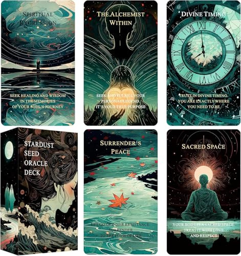 Seeds of Stardust Oracle Deck, Cosmic Oracle Cards for Intuition, 80 Tarot Cards for Divine Guidance and Higher Self Messages