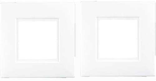 Izzy Single Gang White Finger Plates for Light Switches & Single Sockets - Prevents Finger Marks Around Switch Pack of 2